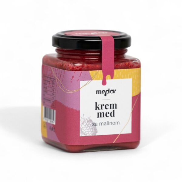 Krem med sa malinom